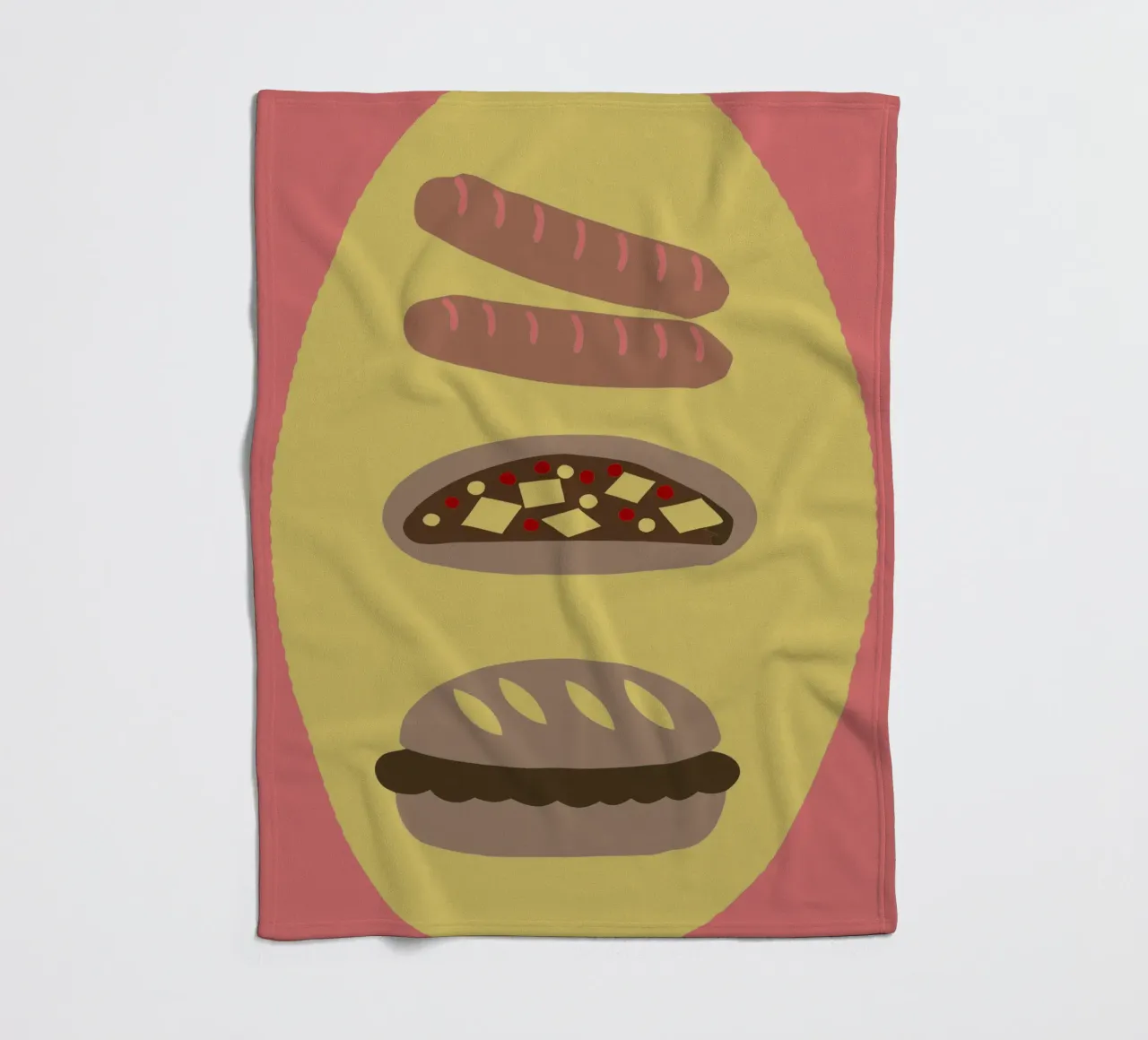 Salsiccia e pizza coperta in pile da TRENDY POSTER SHOP