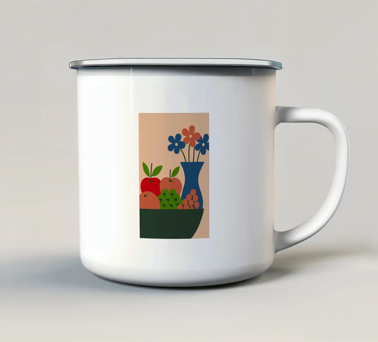 Frutti e fiori tazza in smalto da TRENDY POSTER SHOP