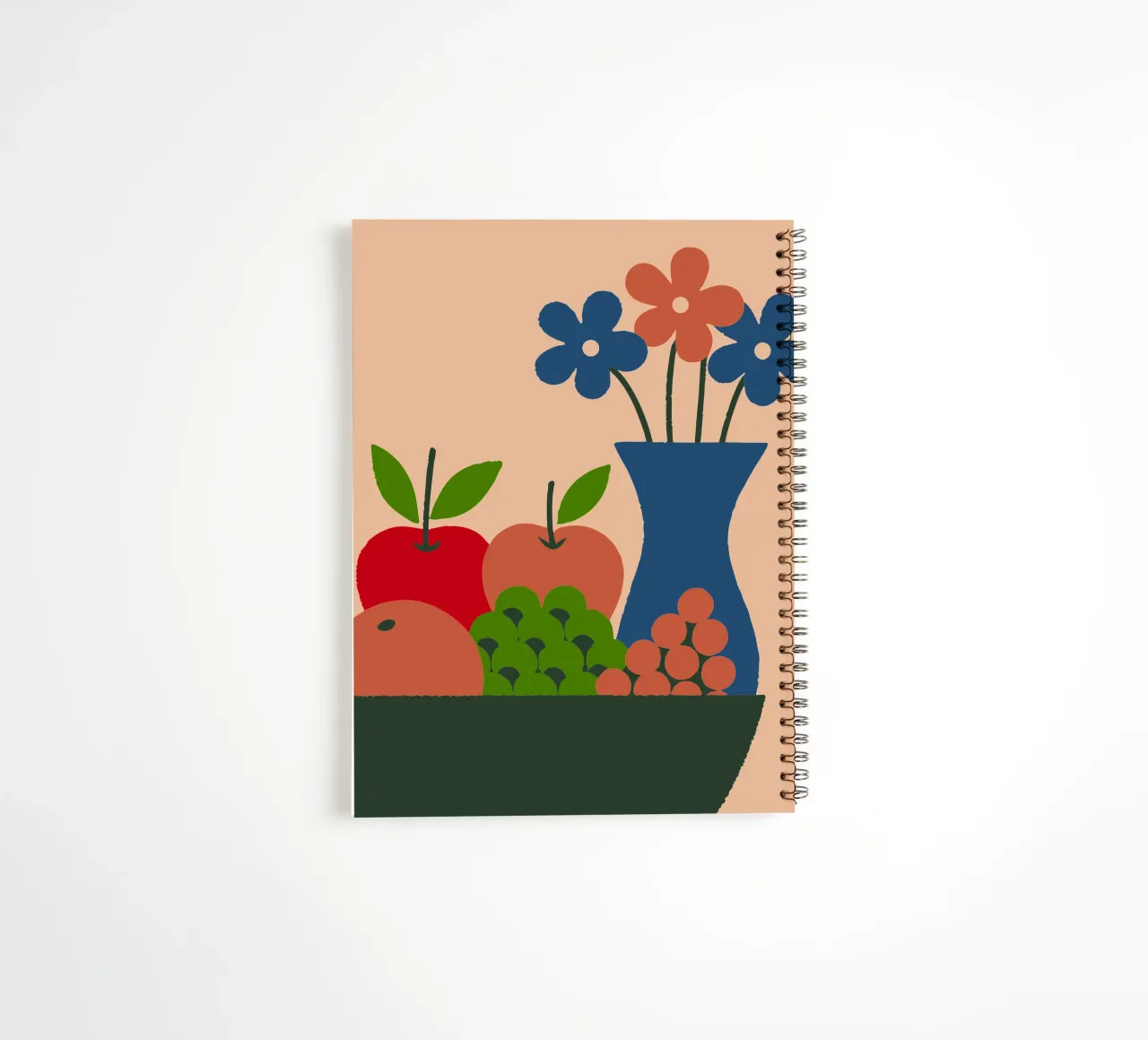 Fruits and Flowers spiral notebook by TRENDY POSTER SHOP