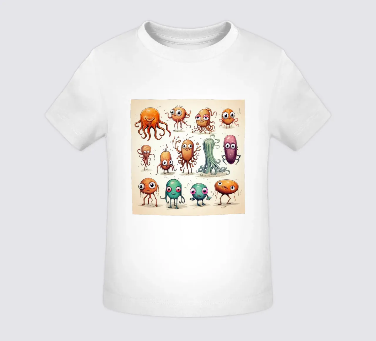 Gang di calamari retrò maglietta neonato da Funny Animals