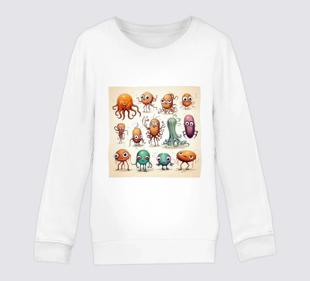 Retro Squid Gang kids sweatshirt by Funny Animals