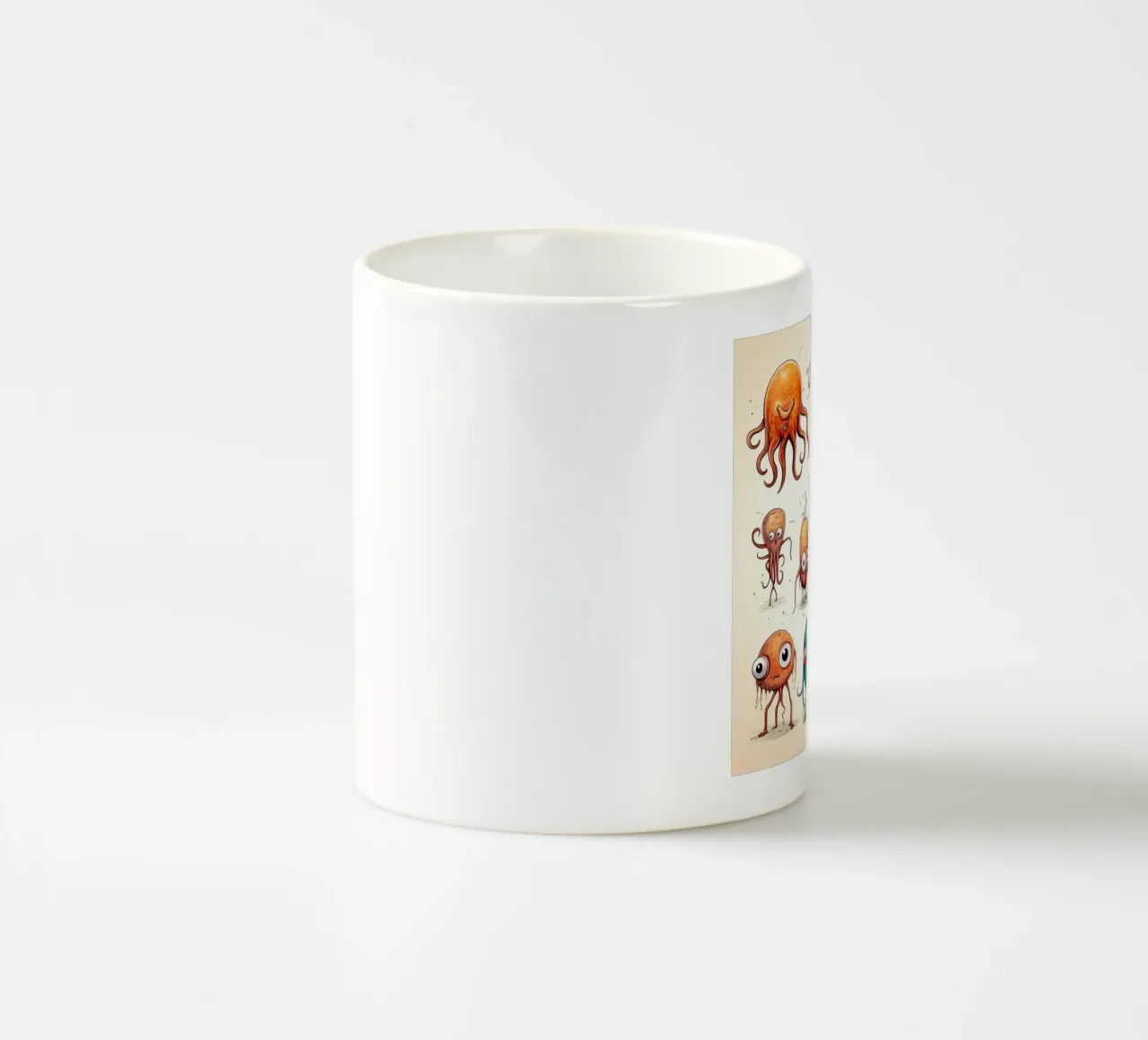 Retro Squid Gang mug en céramique de Funny Animals