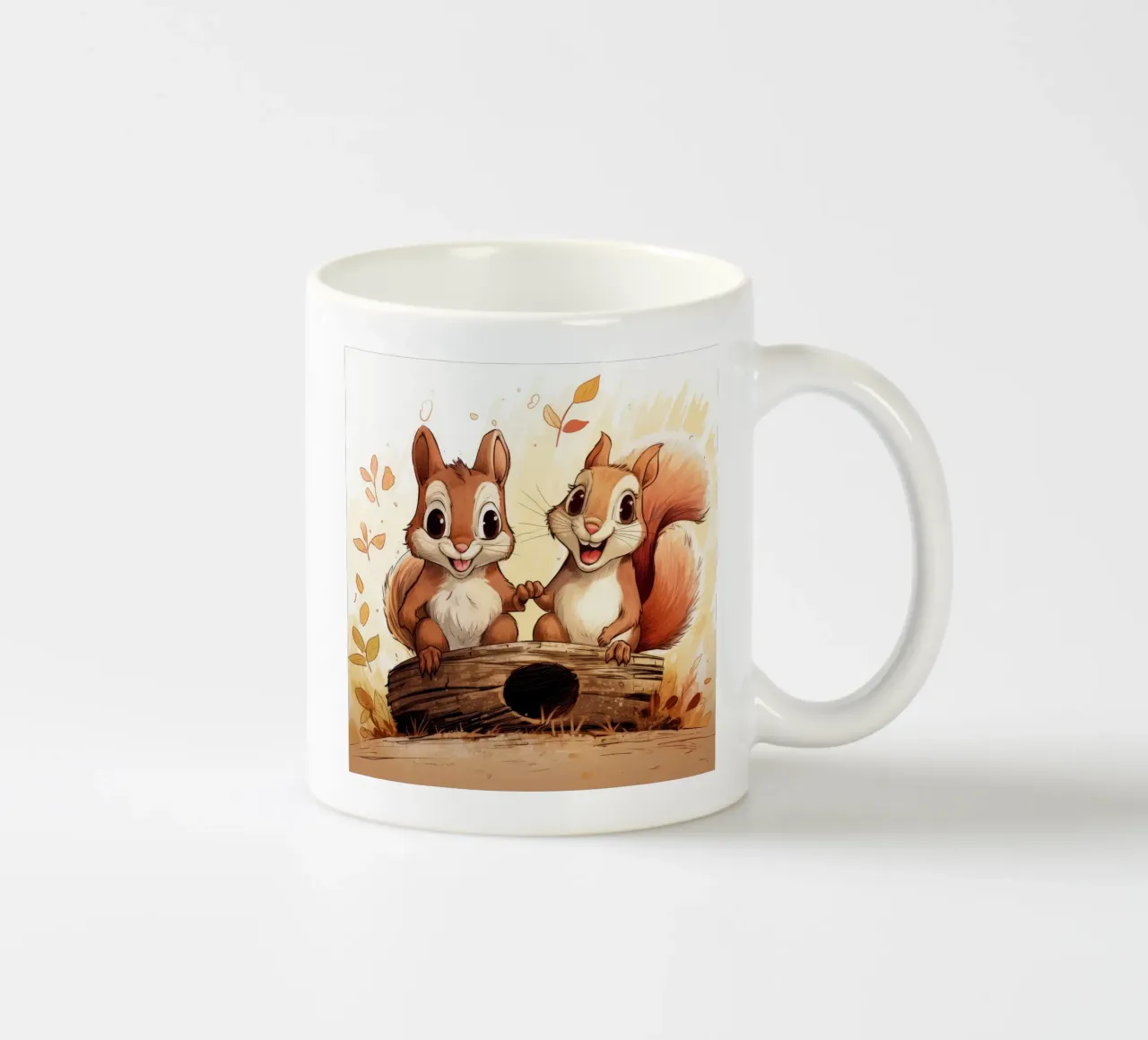 Retro Squirrel Duo tazza in ceramica da Funny Animals