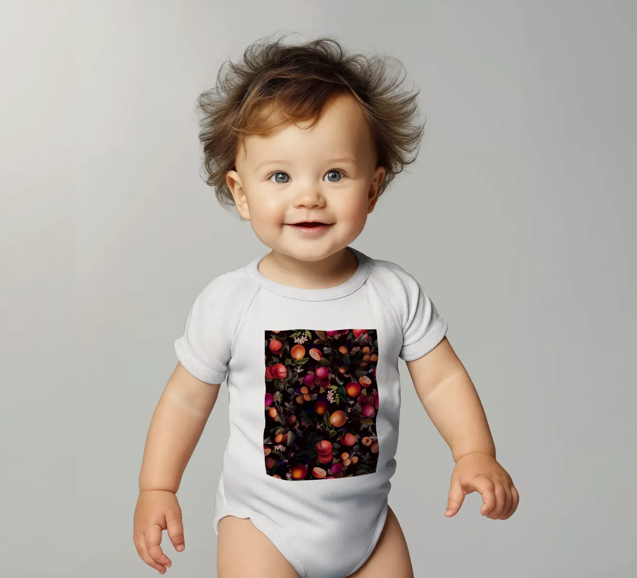 Vintage Fruit Pattern XXIV body neonato maniche corte da burcukorkmazyurek