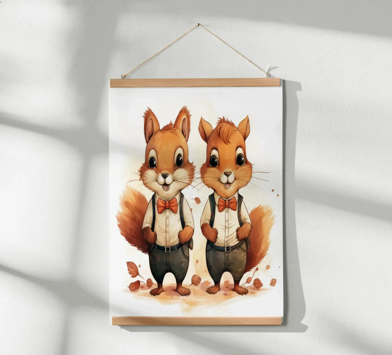 Retro Squirrel Duo carta hahnemühle da Funny Animals