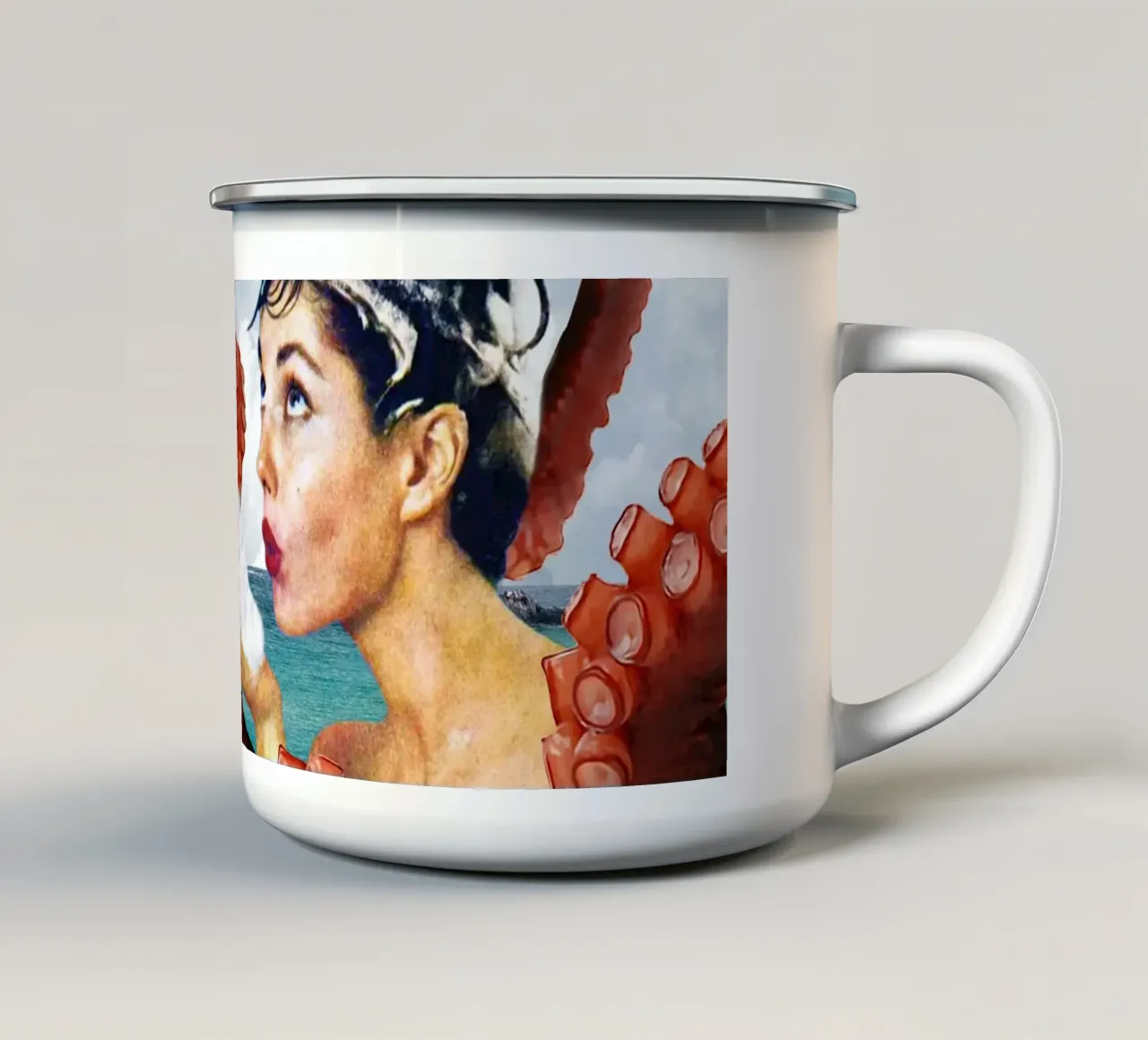 Ursula the Sea Creature tazza in smalto da MsGonzalez
