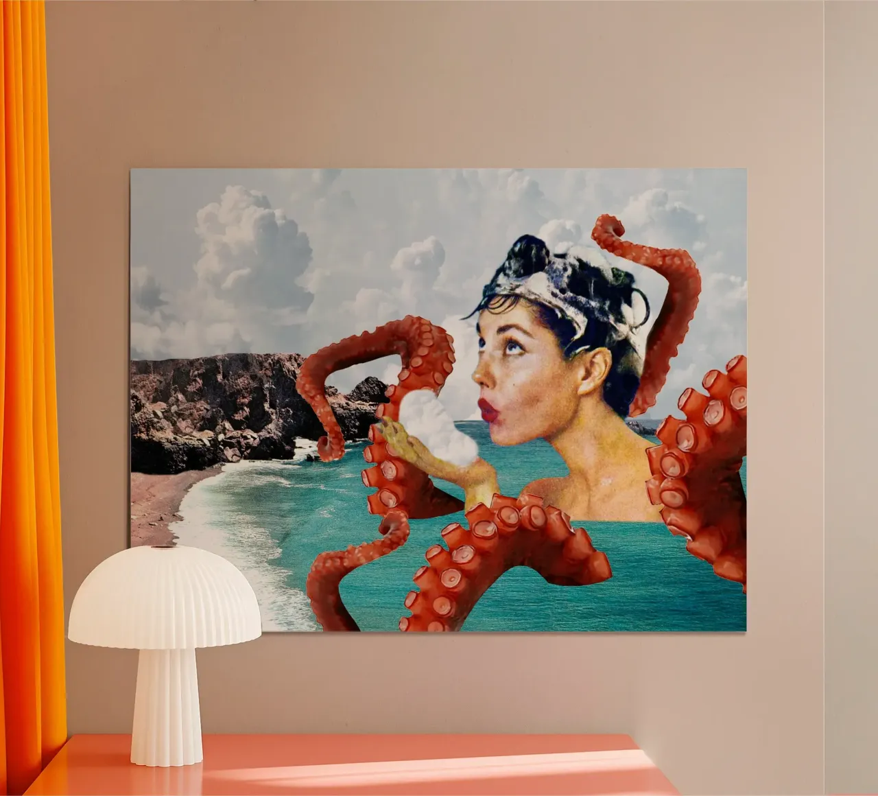 Ursula the Sea Creature poster con telaio in alluminio da MsGonzalez