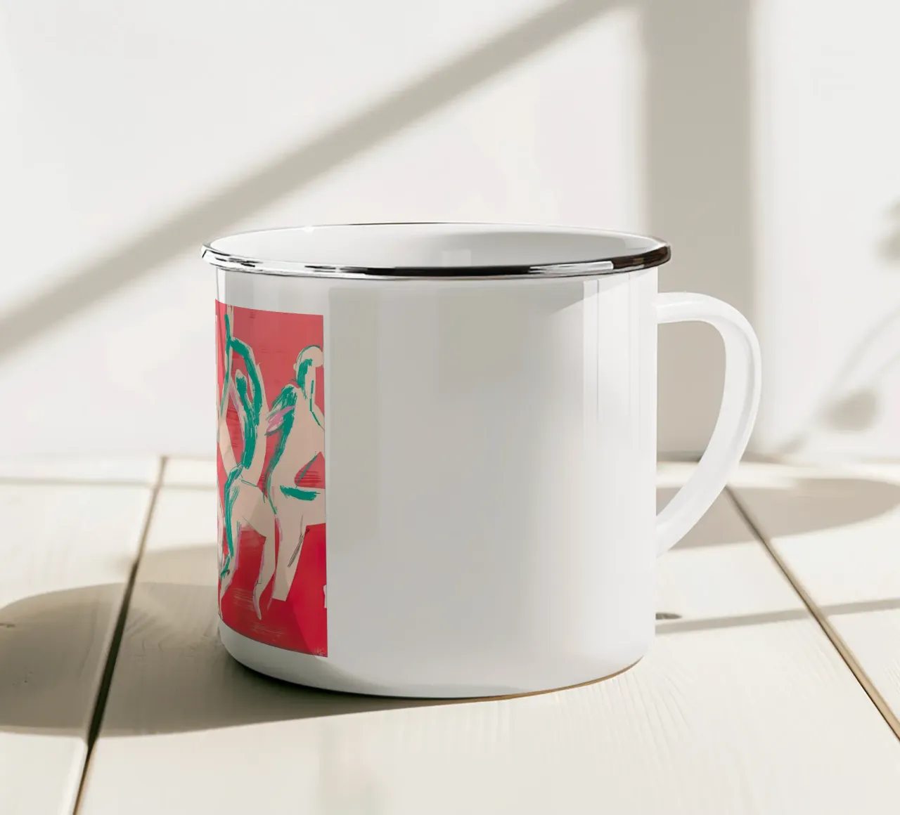 By Garmi Dancing tazza in smalto da Lile Shop