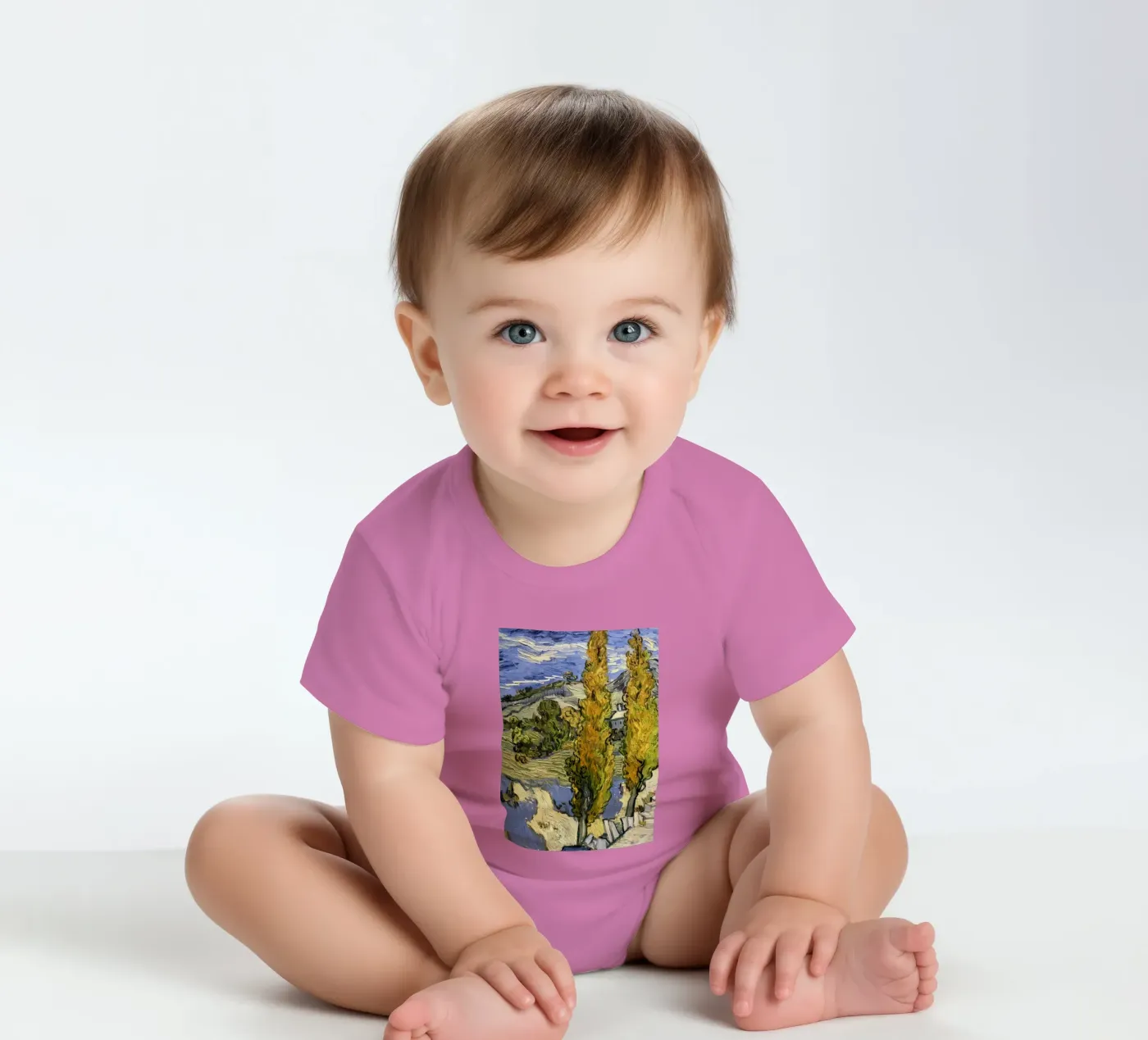 zwei große Kiefern Kurzarm Babybody von cloud shop