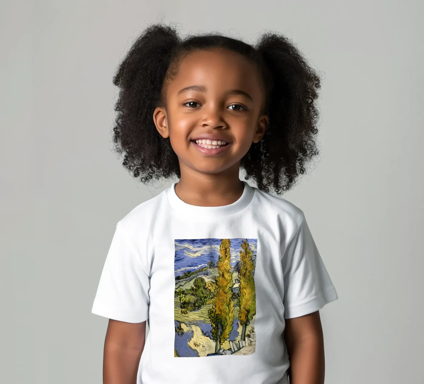 two large pine trees kids t-shirt by cloud shop