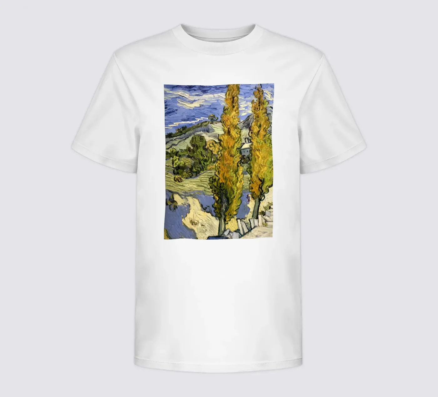two large pine trees kids t-shirt by cloud shop