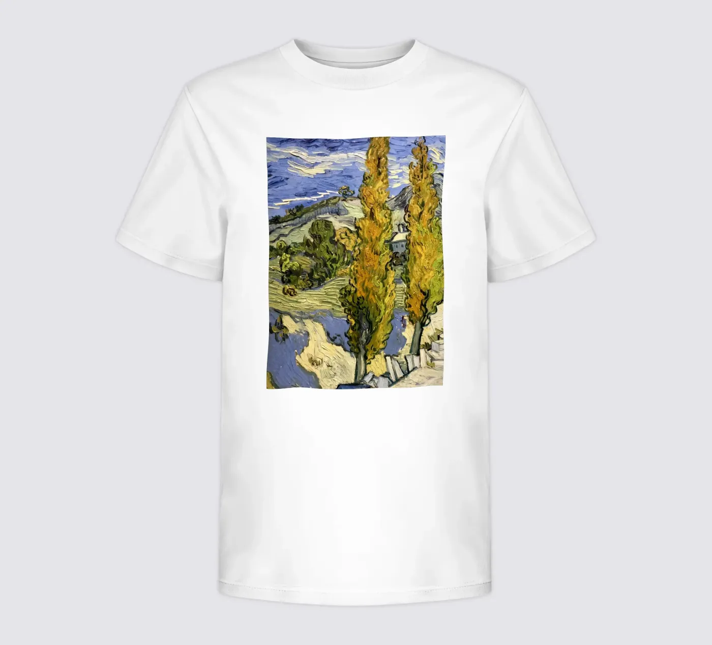 two large pine trees kids t-shirt by cloud shop