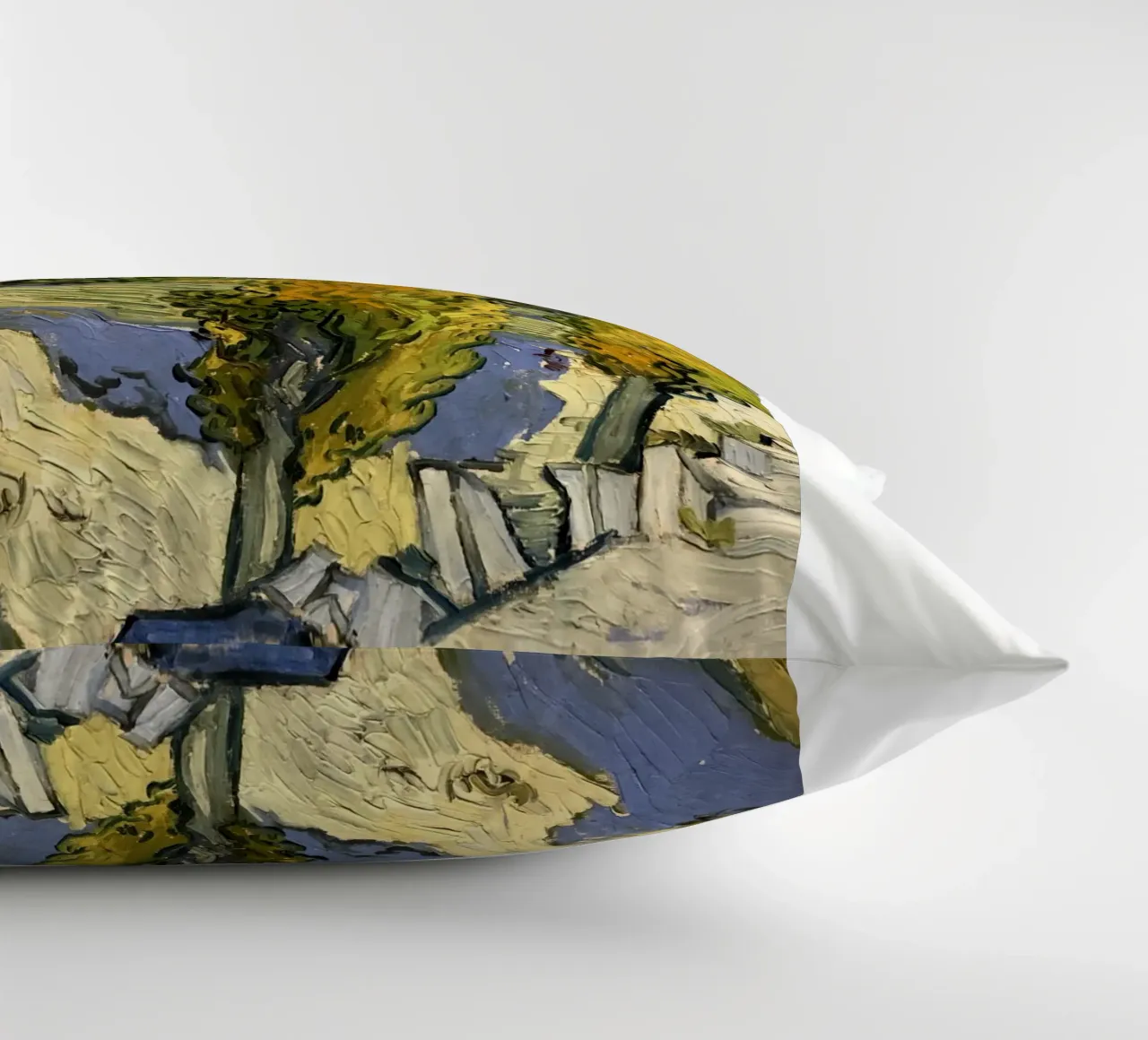 two large pine trees decorative cushion by cloud shop