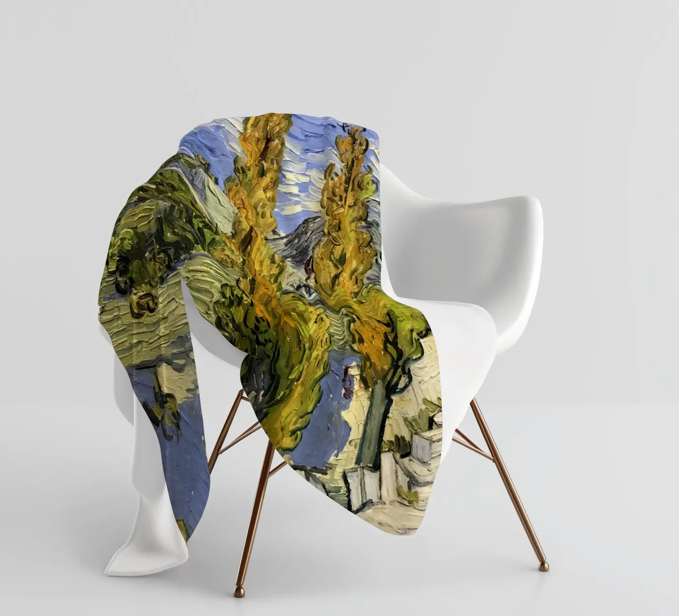 due grandi pini coperta in pile da cloud shop