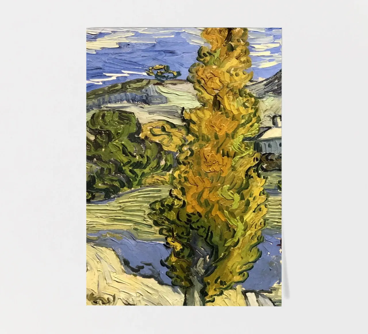 two large pine trees sticker sheet by cloud shop