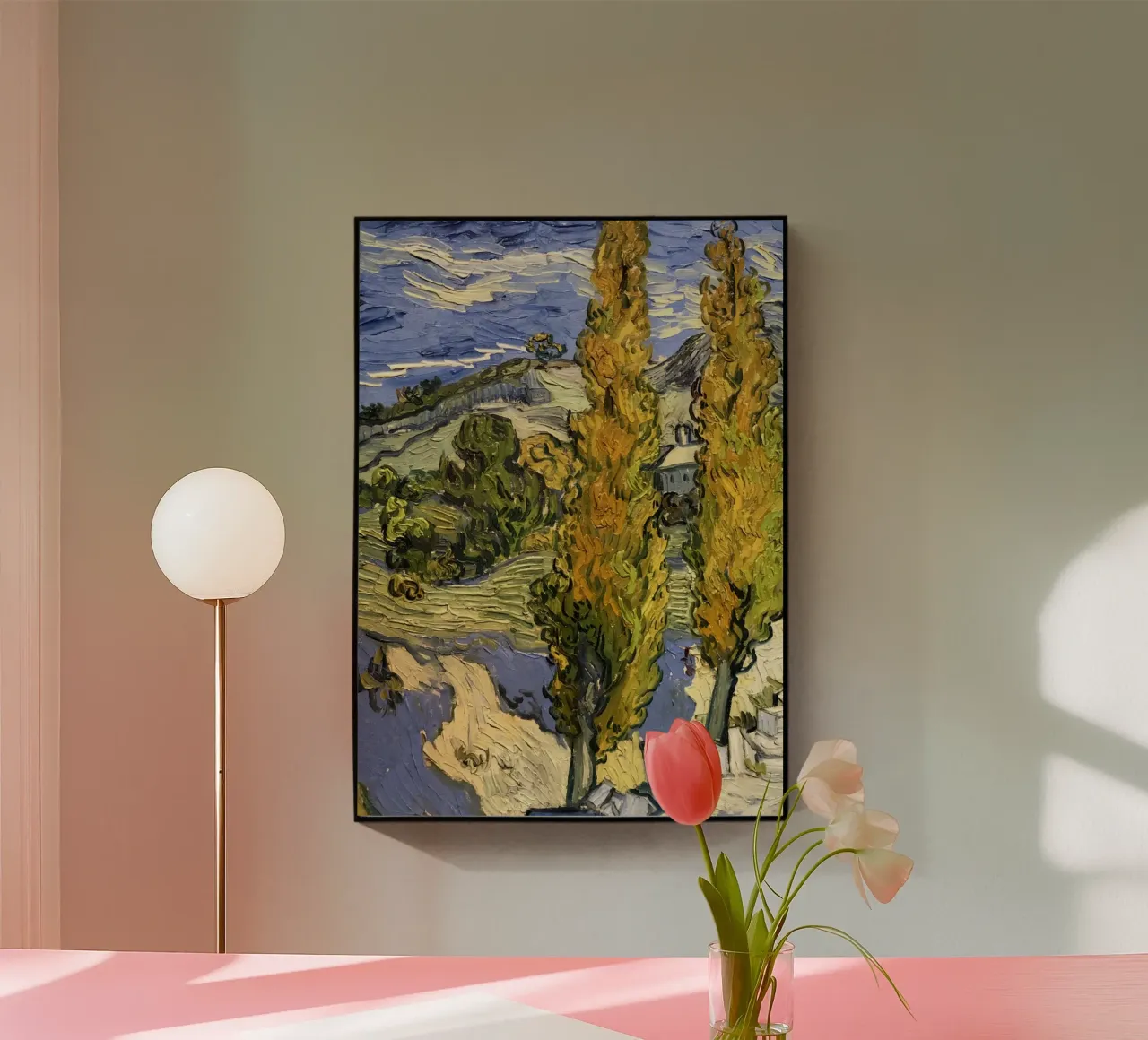 two large pine trees Acryl-Glas von cloud shop