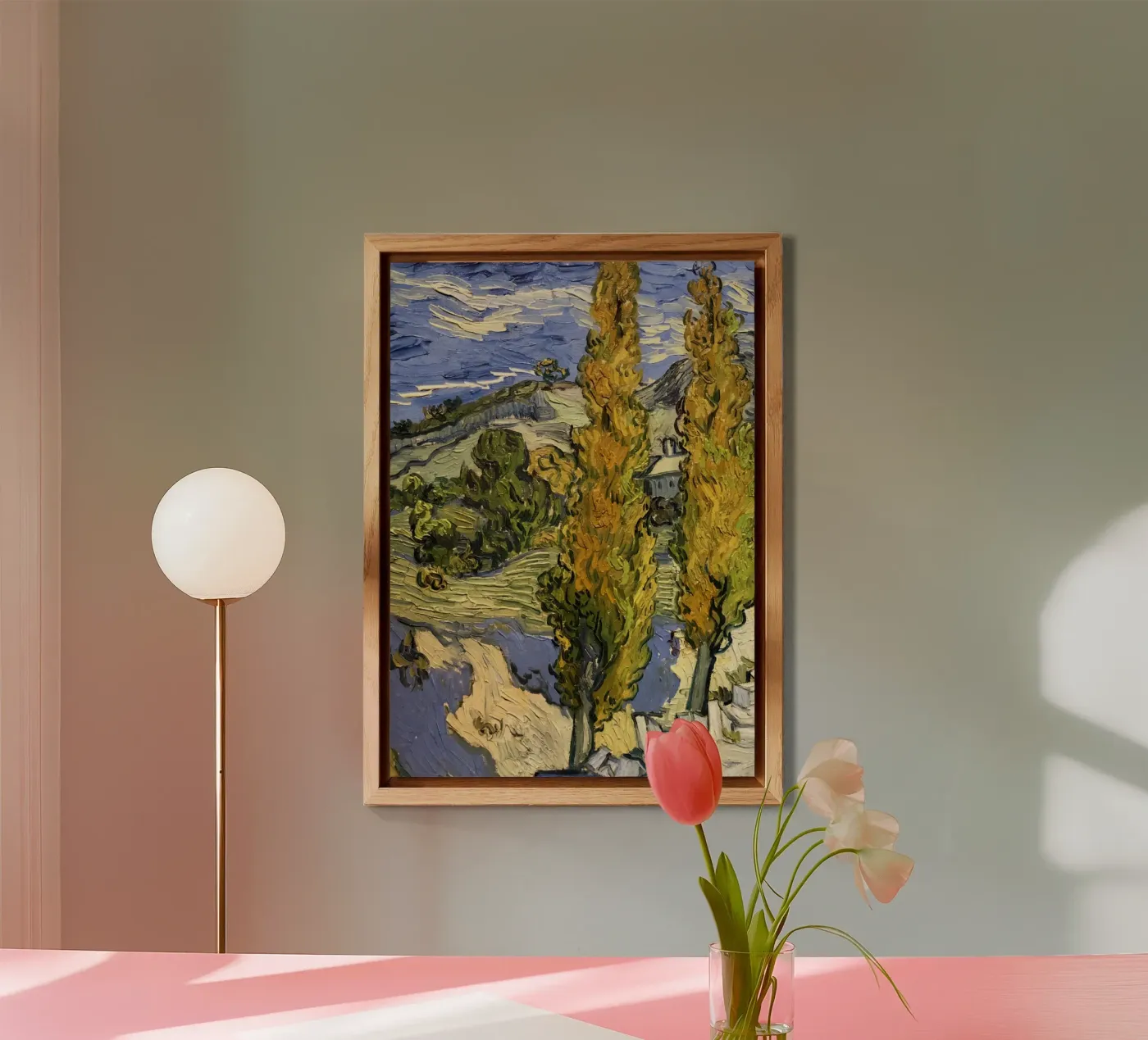 two large pine trees Forex-Platte von cloud shop