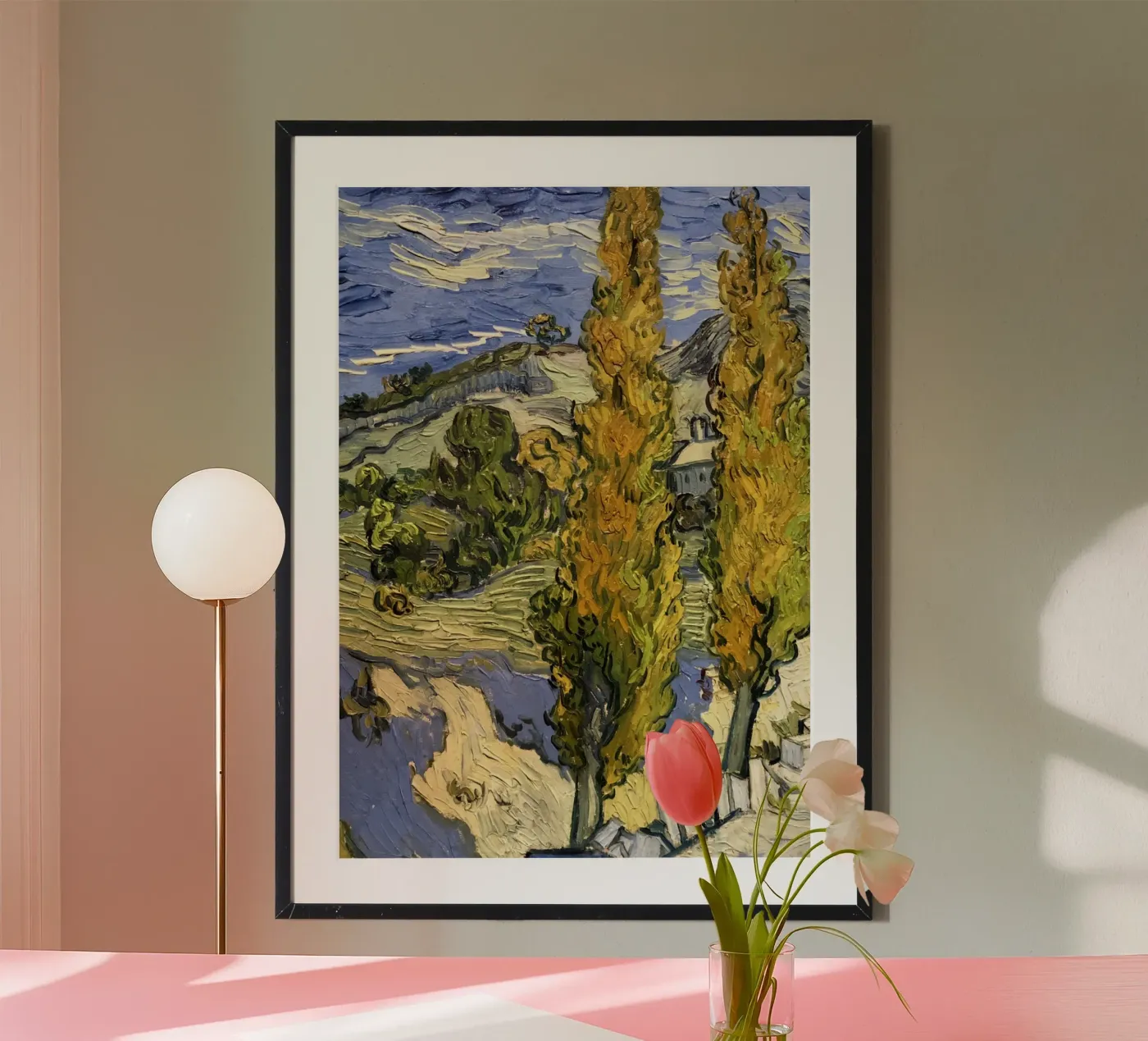 deux grands pins poster de cloud shop