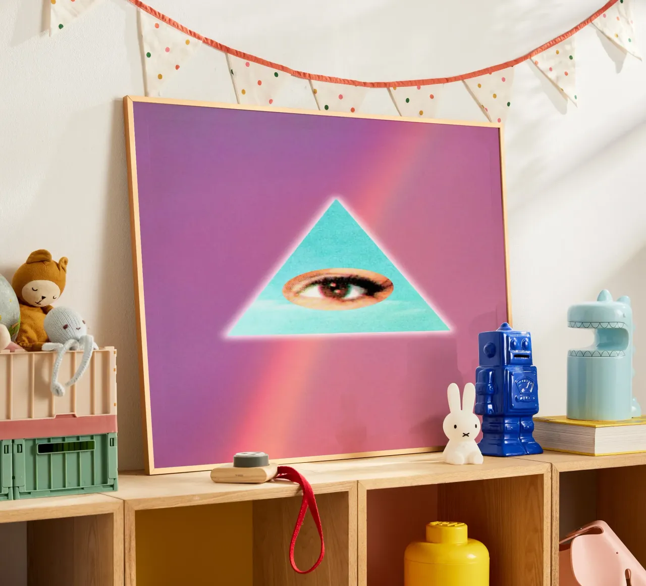 Eye see you poster con telaio in alluminio da MsGonzalez