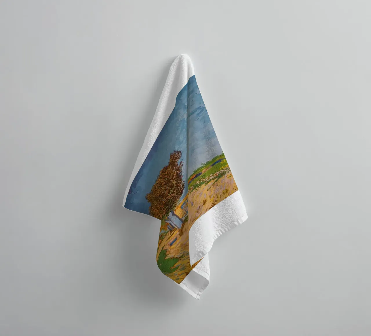 dry river on the side of the road towel by cloud shop