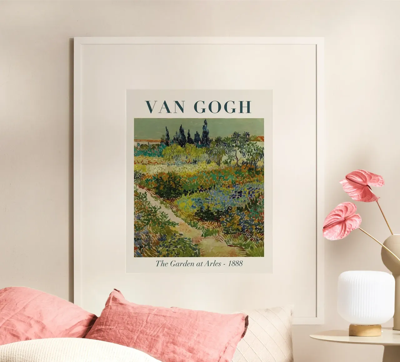 giardino verde e rigoglioso poster con telaio in alluminio da cloud shop