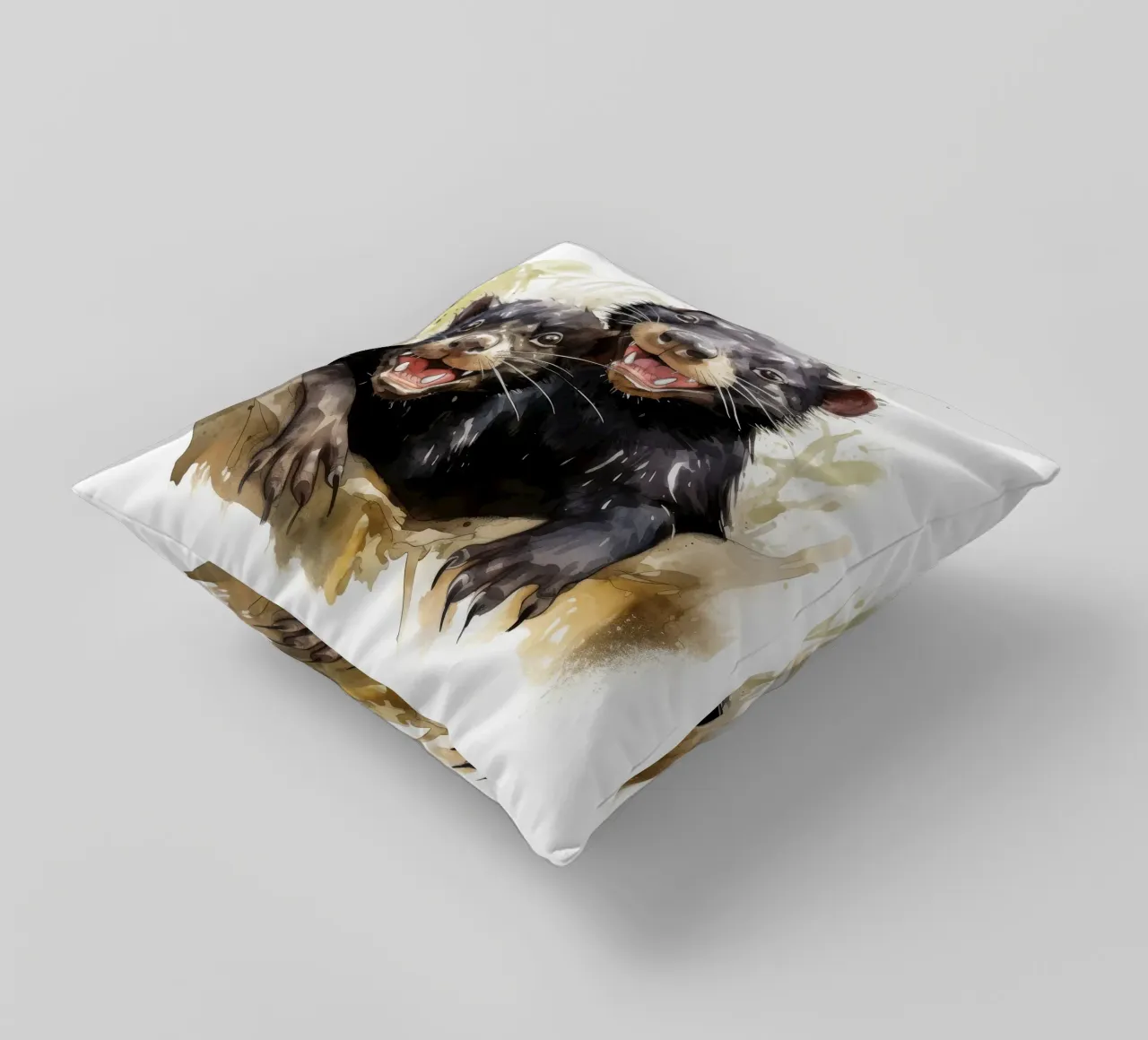 Retro Tasmanian Devil Duo cuscino da Funny Animals