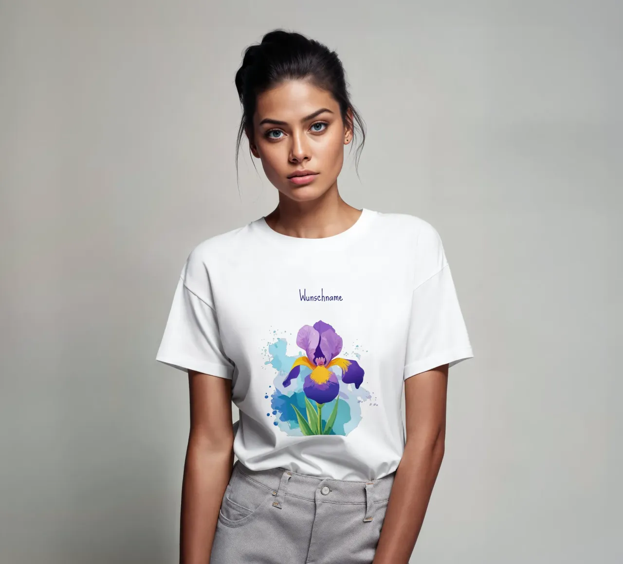Fiore di nascita - Iris di febbraio t-shirt da Geburtsblume