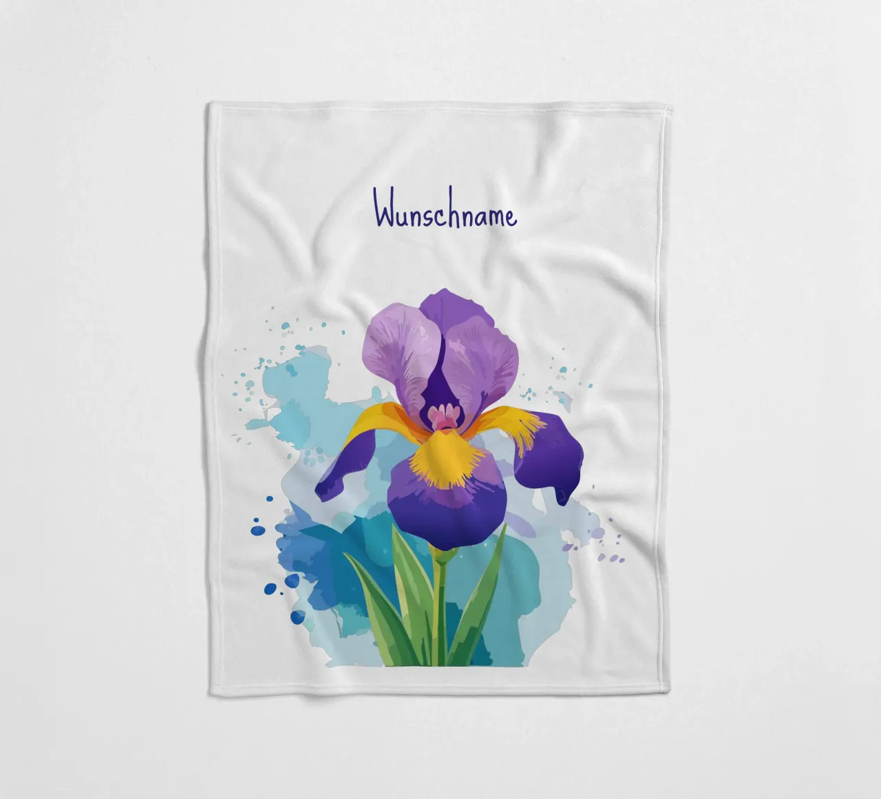 Fiore di nascita - Iris di febbraio coperta in pile da Geburtsblume