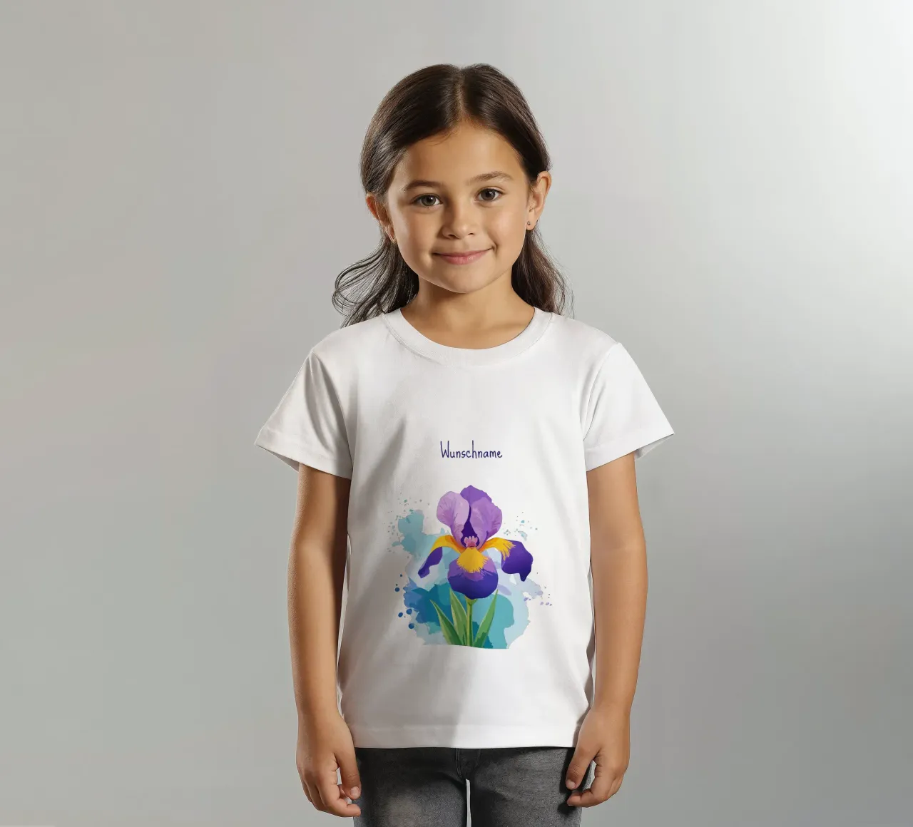 Geburtsblume - Februar Schwertlilie Kinder T-Shirt von Geburtsblume