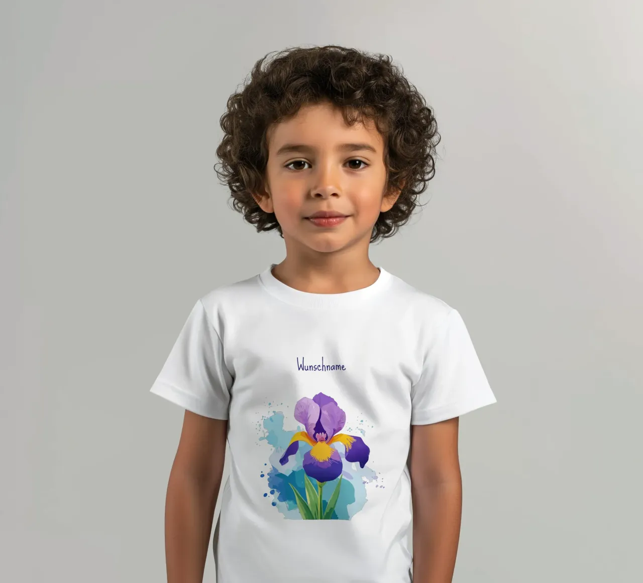 Geburtsblume - Februar Schwertlilie Kinder T-Shirt von Geburtsblume
