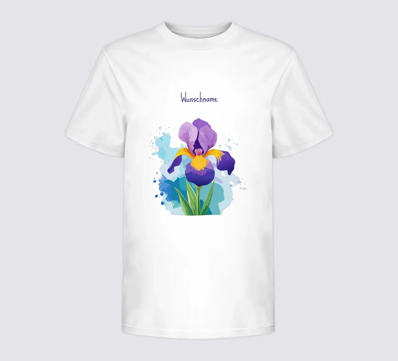 Geburtsblume - Februar Schwertlilie Kinder T-Shirt von Geburtsblume