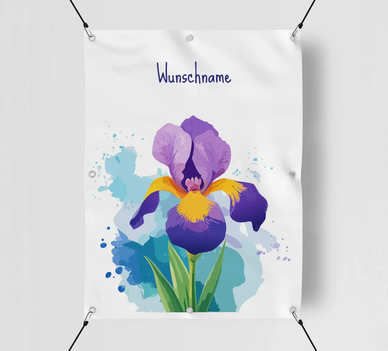 Fiore di nascita - Iris di febbraio telo in pvc da Geburtsblume
