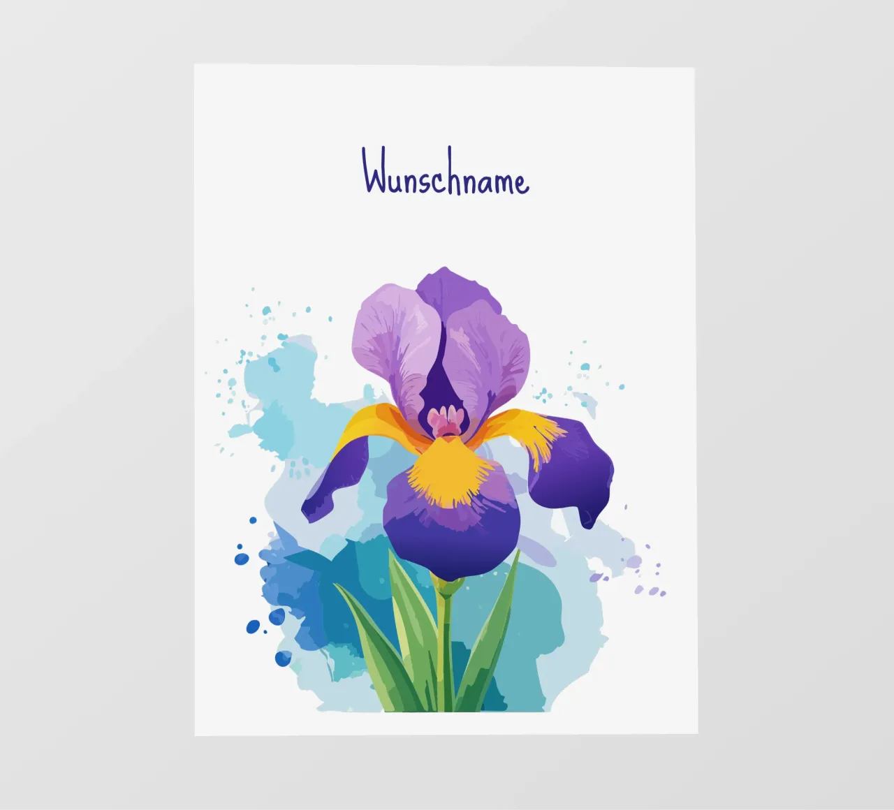 Fiore di nascita - Iris di febbraio telo in pvc da Geburtsblume