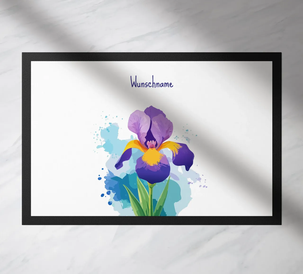 Fiore di nascita - Iris di febbraio zerbino da Geburtsblume