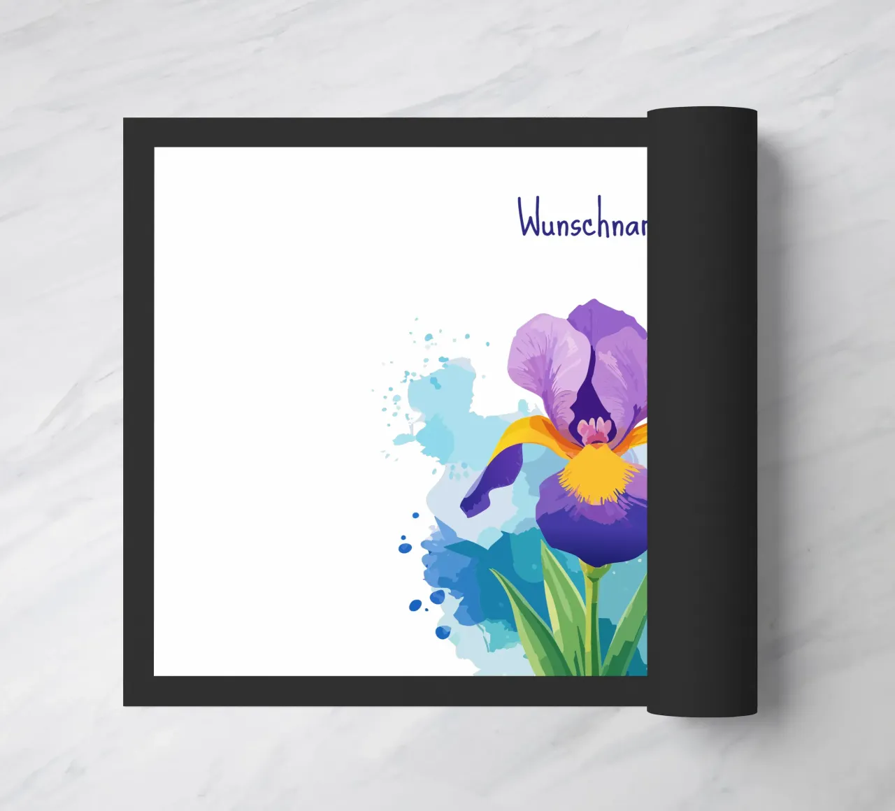 Fiore di nascita - Iris di febbraio zerbino da Geburtsblume