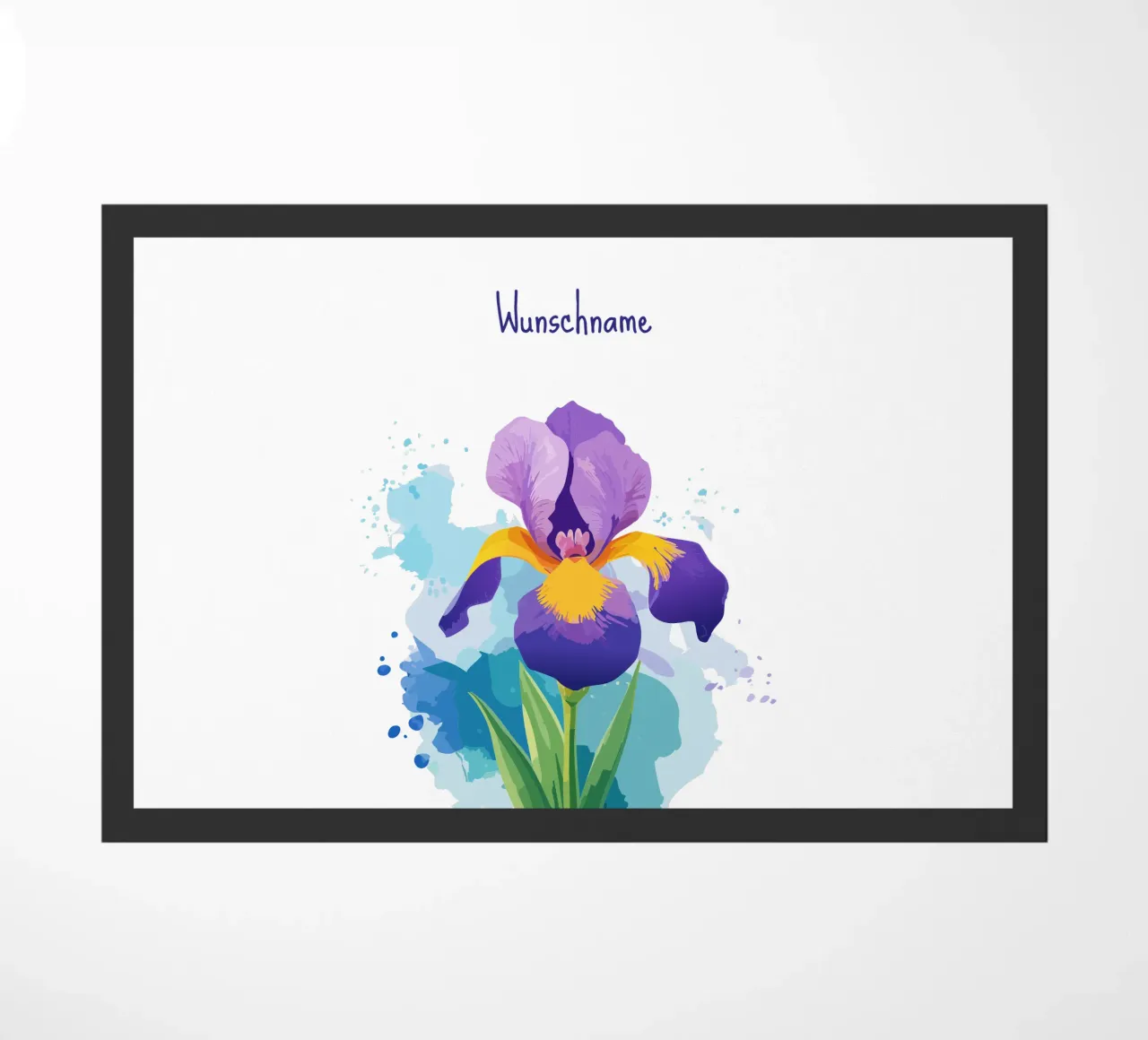 Fiore di nascita - Iris di febbraio zerbino da Geburtsblume