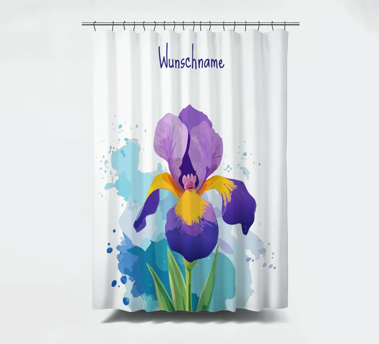 Birth flower - February Iris shower curtain by Geburtsblume