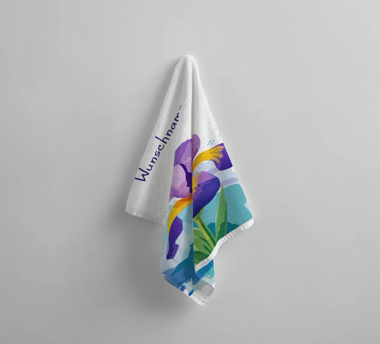 Birth flower - February Iris towel by Geburtsblume