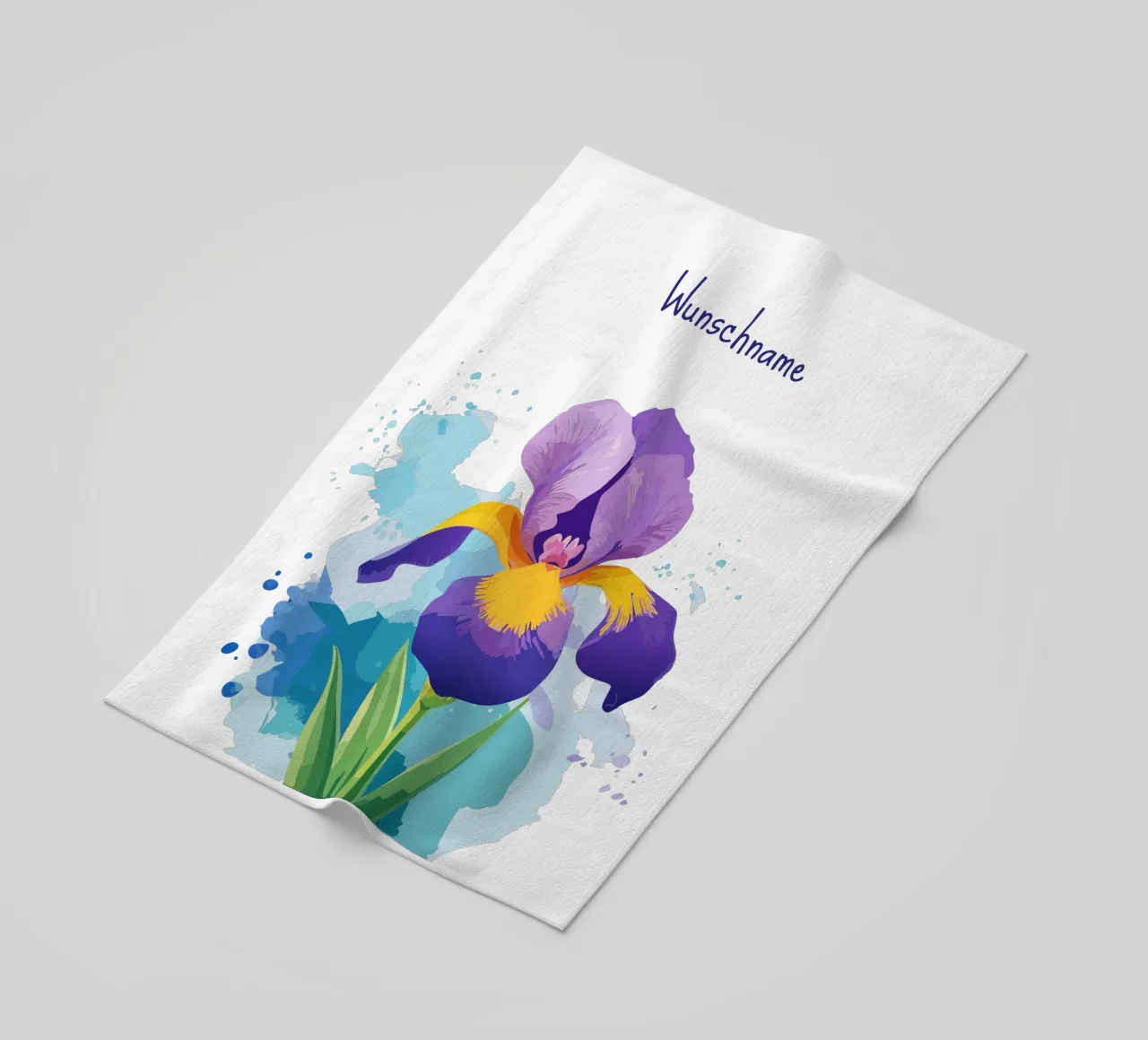 Fiore di nascita - Iris di febbraio telo mare da Geburtsblume