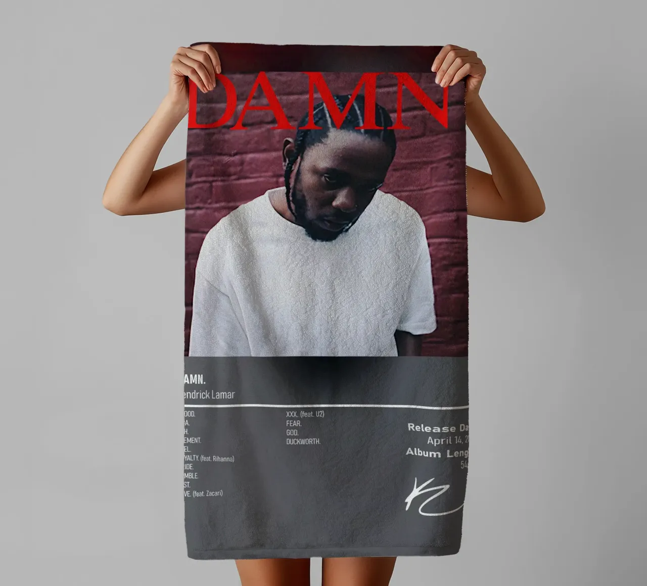 DAMN. By Kendrick Lamar asciugamano da bagno da DGUnder