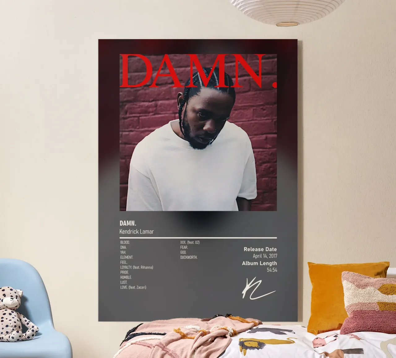 DAMN. By Kendrick Lamar plexiglass da DGUnder