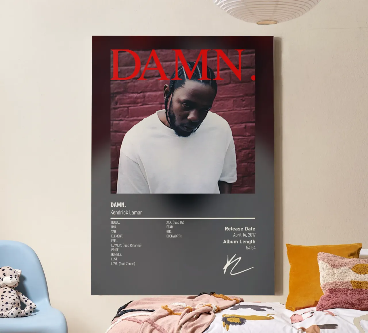 DAMN. By Kendrick Lamar tela da DGUnder