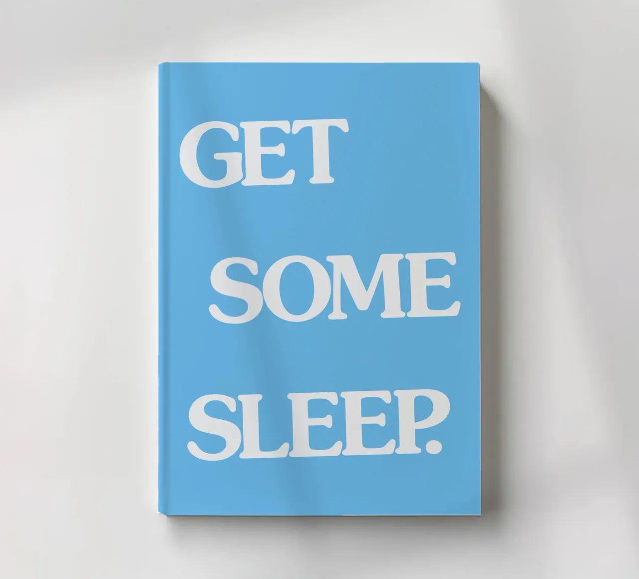 Get Some Sleep Bold Retro New Wave Typography Wall Art notebook by THE MOTIVATED TYPE
