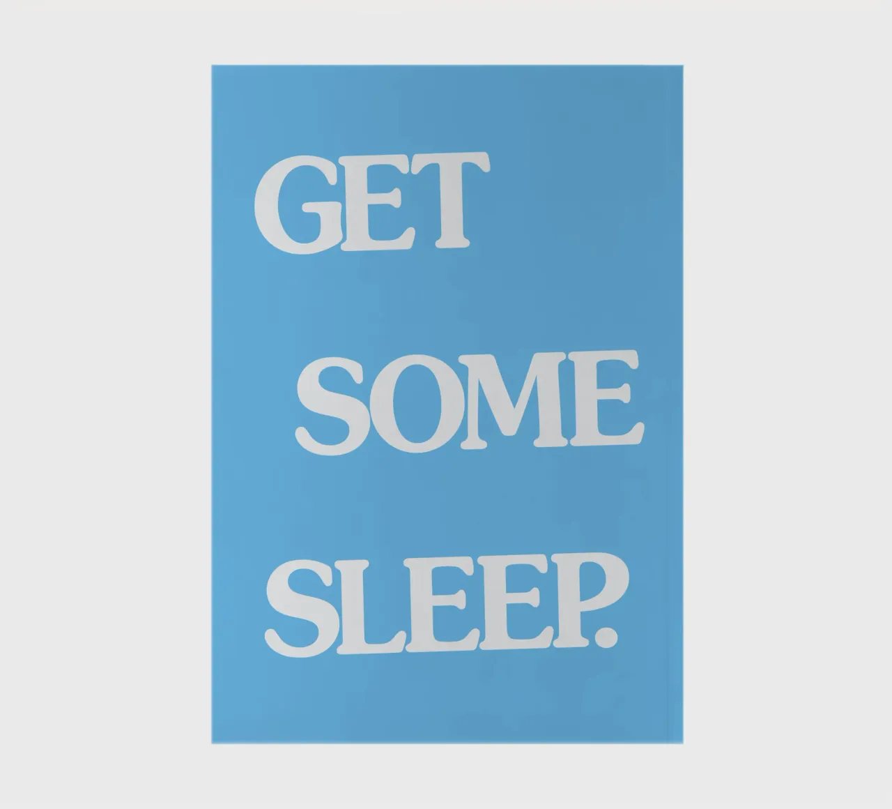 Get Some Sleep Bold Retro New Wave Typography Wall Art notebook by THE MOTIVATED TYPE