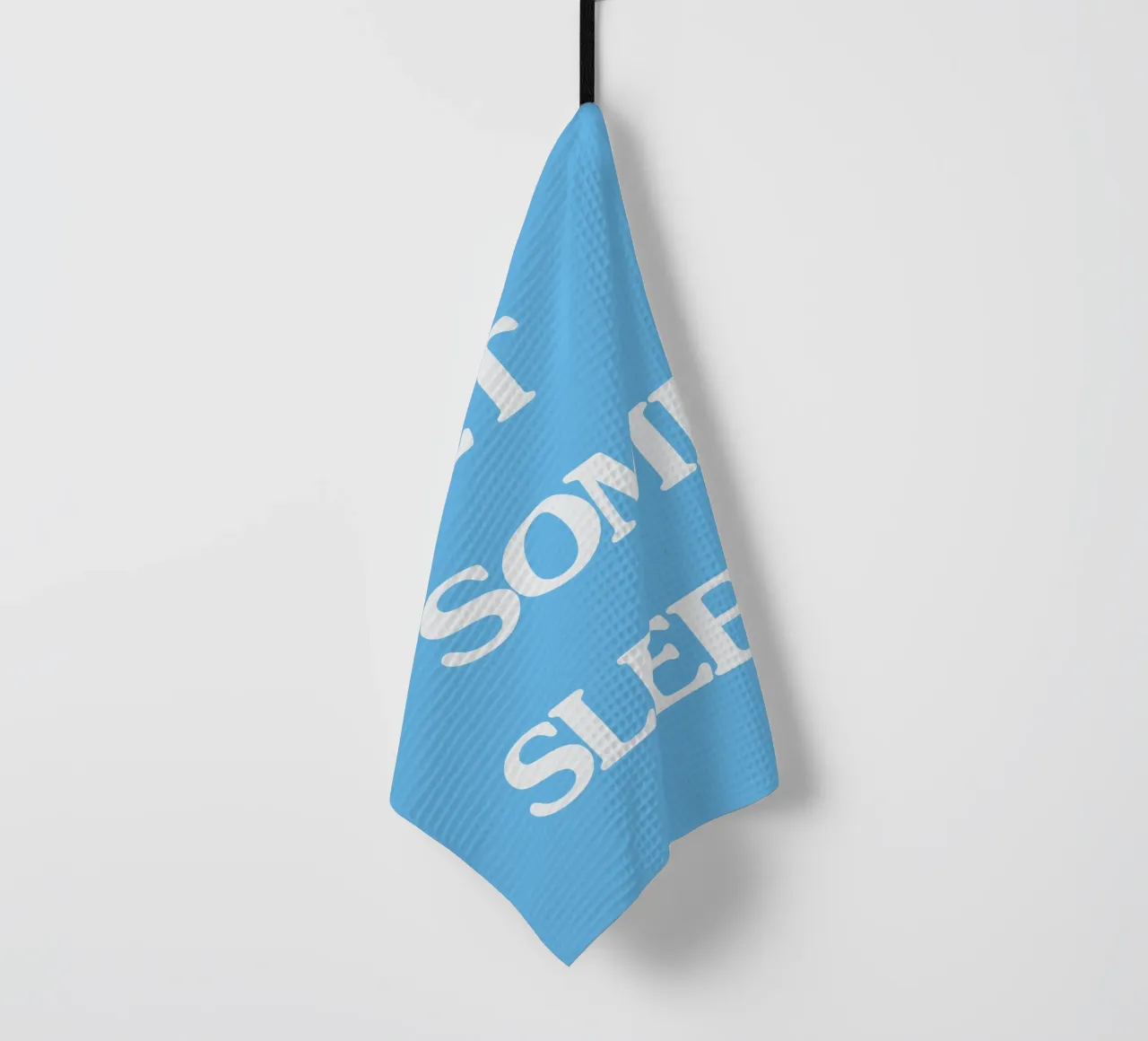 Get Some Sleep Art mural typographie rétro new wave audacieuse torchon de THE MOTIVATED TYPE