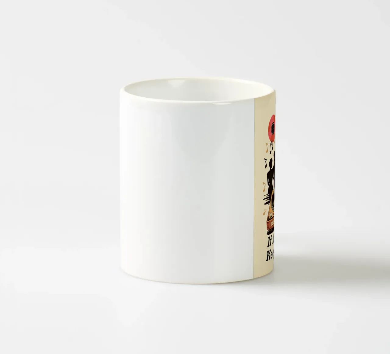 Se è groovin, keep it movin tazza in ceramica da Taika Tori Art