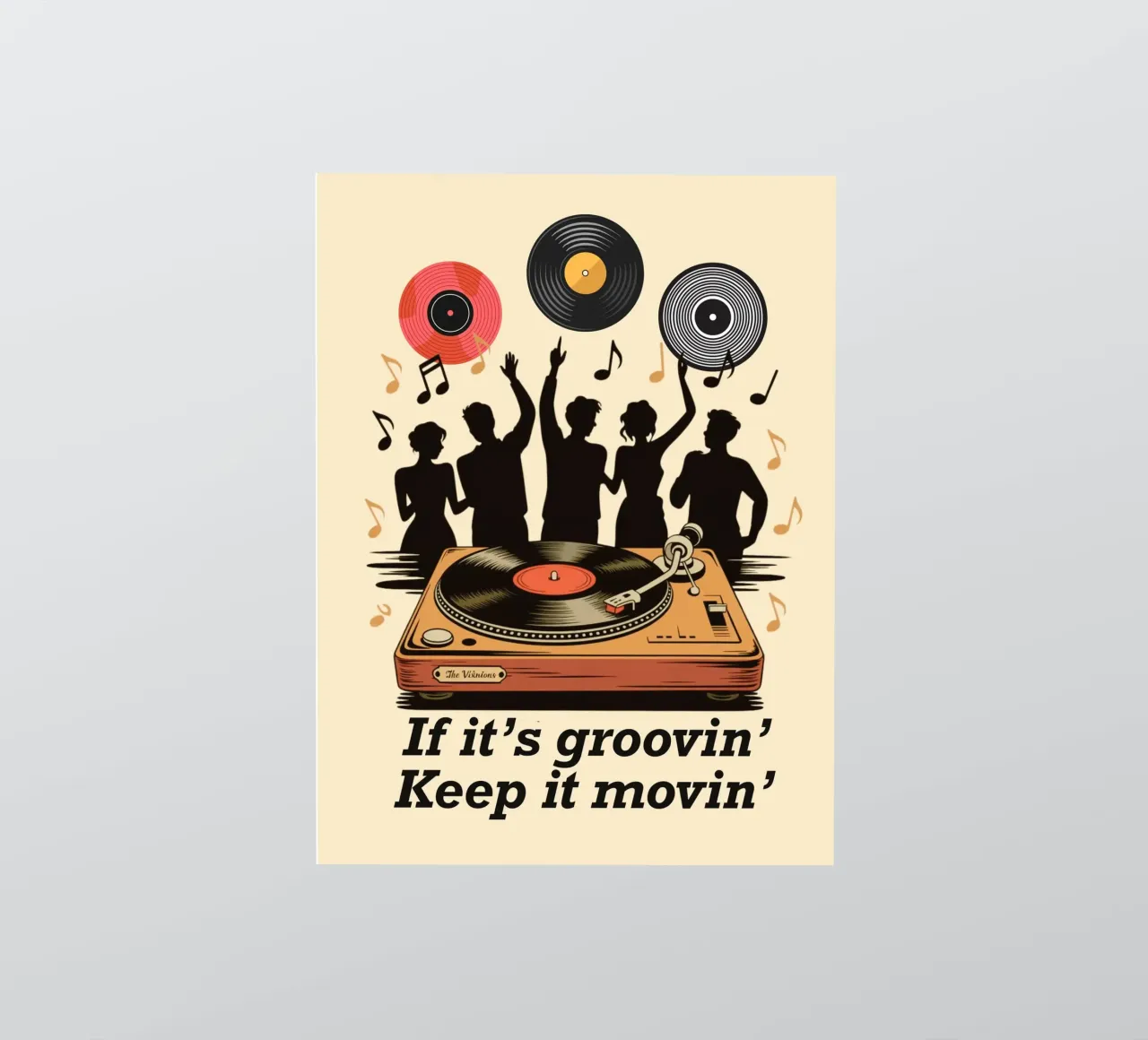 Si c'est groovin, continuez à bouger autocollant de Taika Tori Art