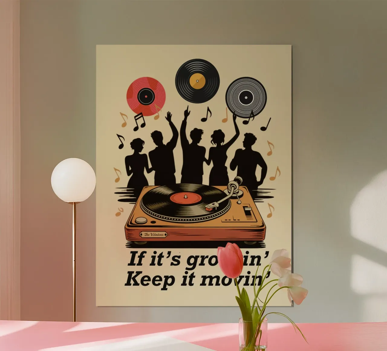 Si c'est groovin, continuez à bouger poster de Taika Tori Art