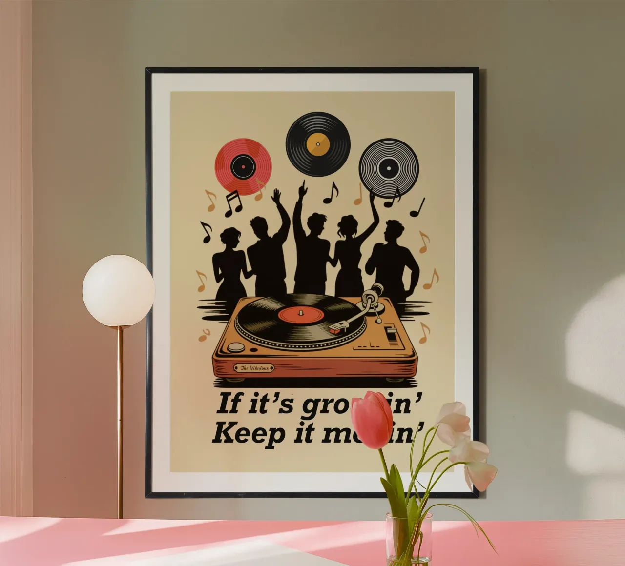 Si c'est groovin, continuez à bouger poster de Taika Tori Art