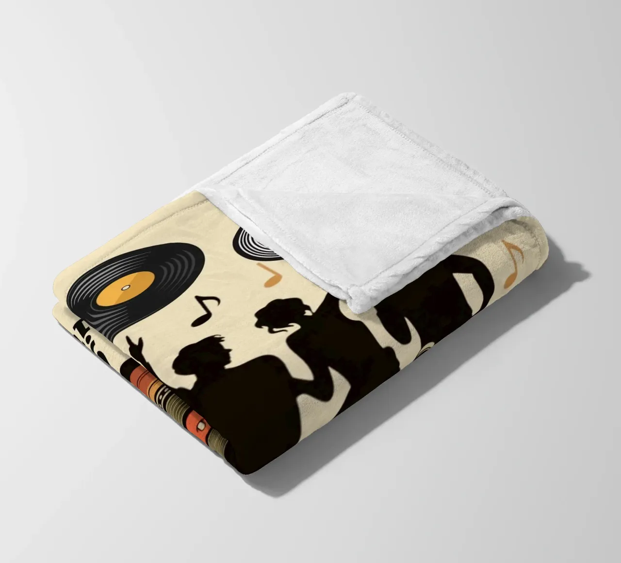 If it’s groovin, keep it movin fleece blanket by Taika Tori Art
